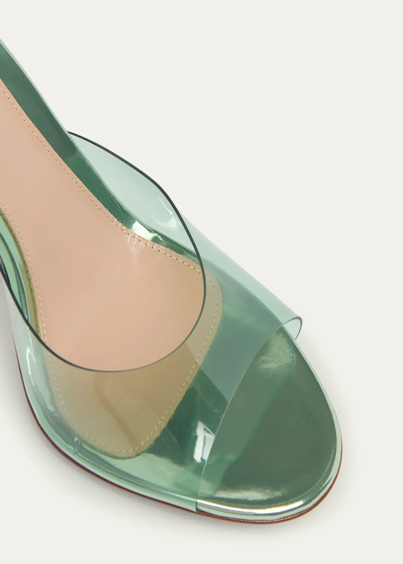 Gianvito Rossi95mm Plexi Mule Sandals