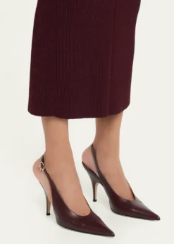 Gianvito Rossi95mm Sofia Leather Slingback Pumps