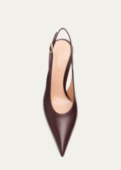 Gianvito Rossi95mm Sofia Leather Slingback Pumps