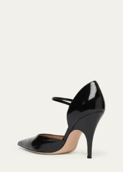 Gianvito Rossi95mm Sofia Patent Leather d'Orsay Pumps