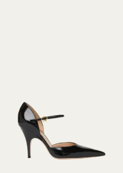 Gianvito Rossi95mm Sofia Patent Leather d'Orsay Pumps
