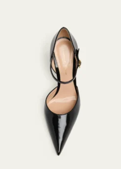 Gianvito Rossi95mm Sofia Patent Leather d'Orsay Pumps