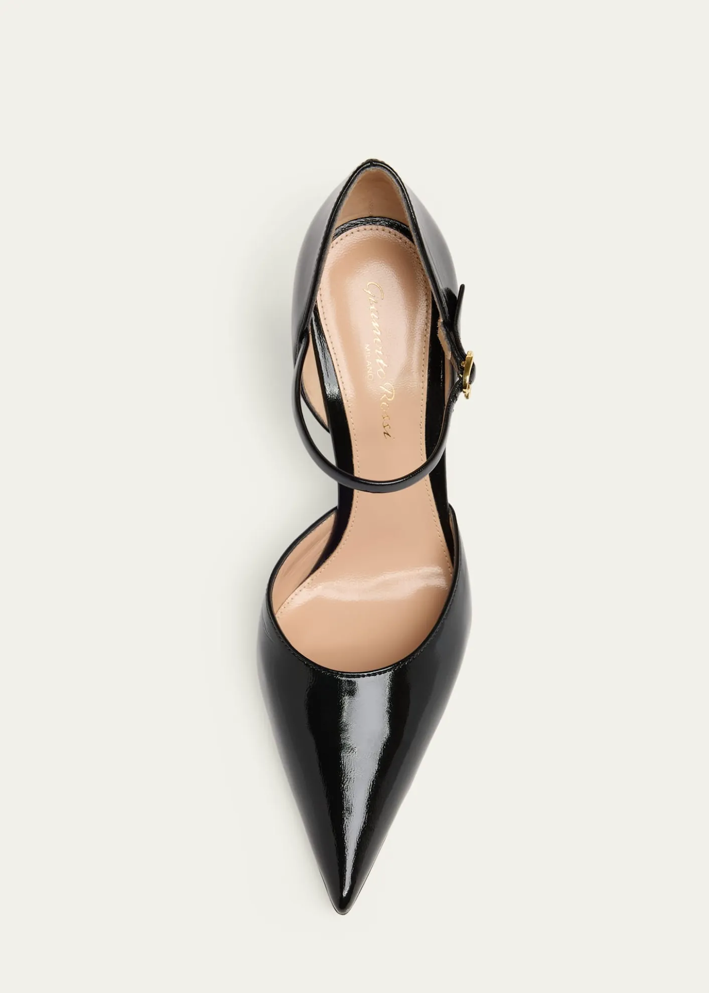 Gianvito Rossi95mm Sofia Patent Leather d'Orsay Pumps