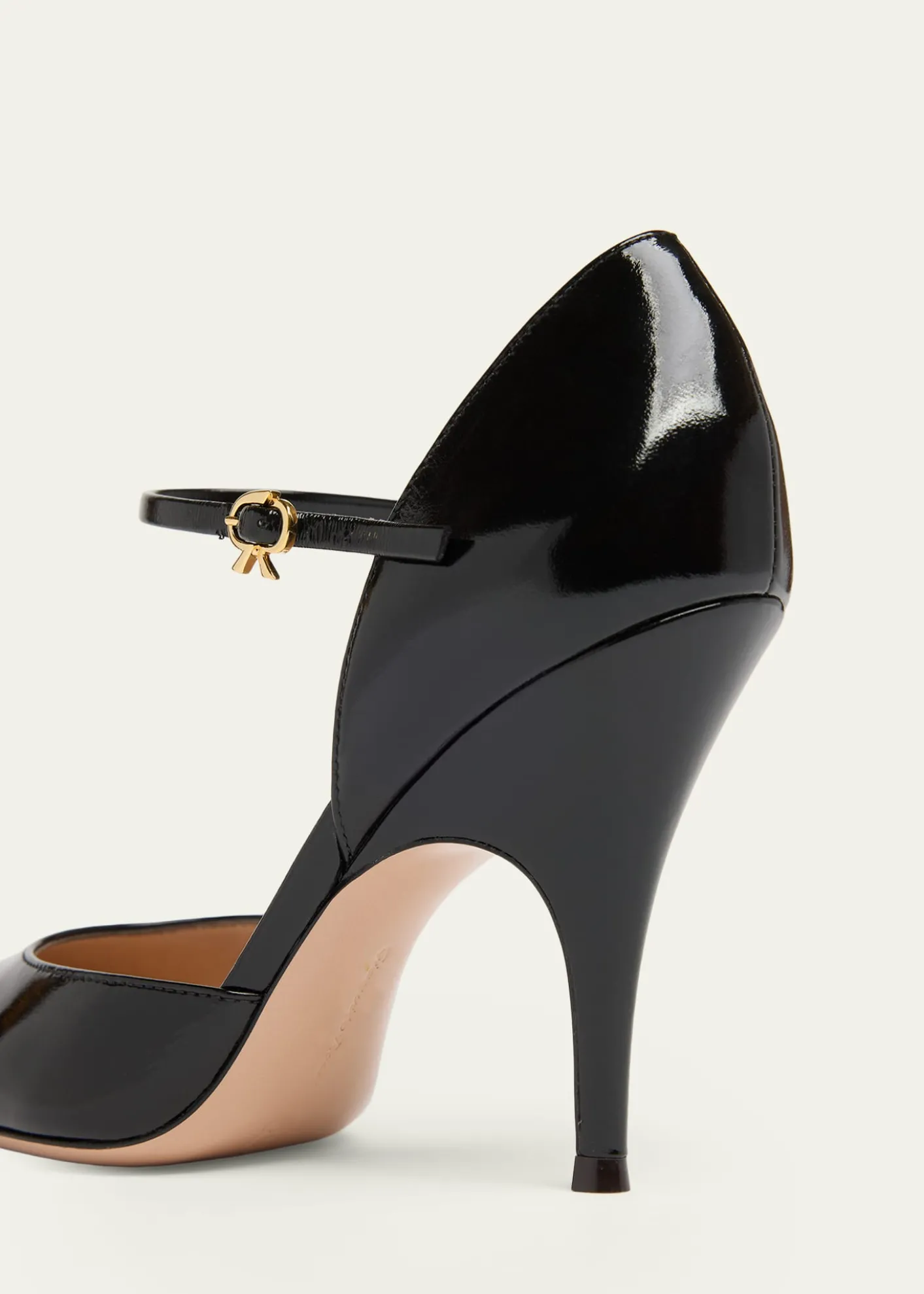 Gianvito Rossi95mm Sofia Patent Leather d'Orsay Pumps