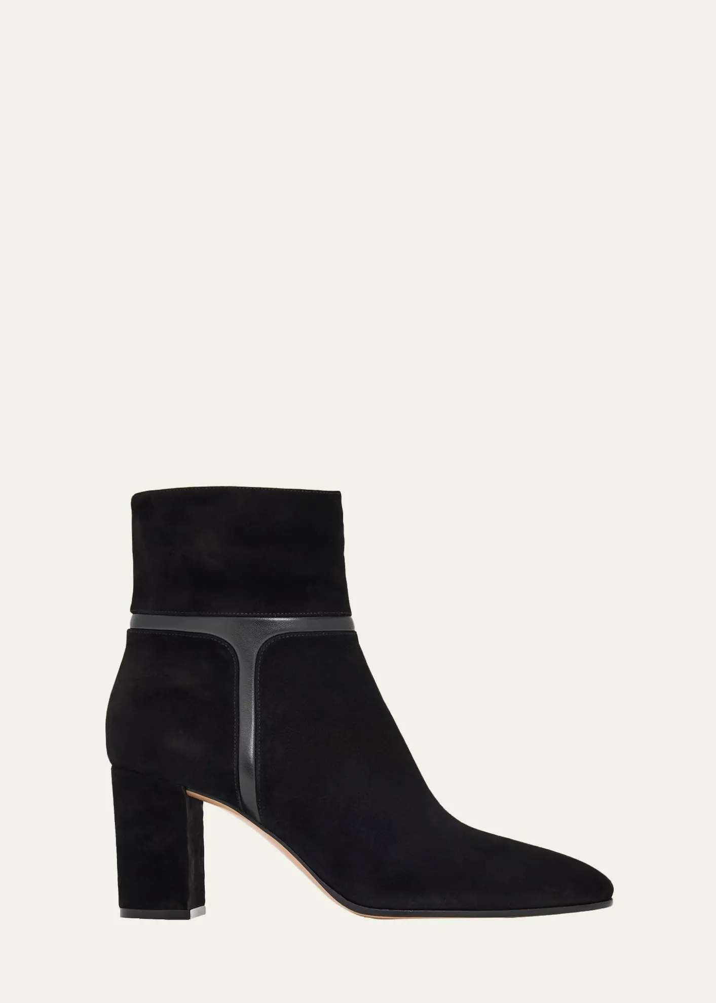 Gianvito Rossi70mm Suede and Leather Ankle Boots
