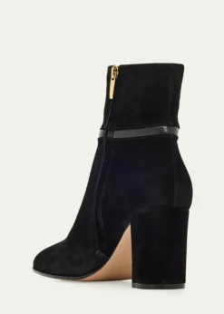 Gianvito Rossi70mm Suede and Leather Ankle Boots