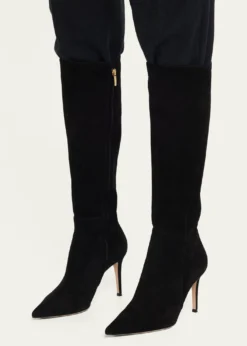 Gianvito Rossi85mm Suede Knee-High Boots