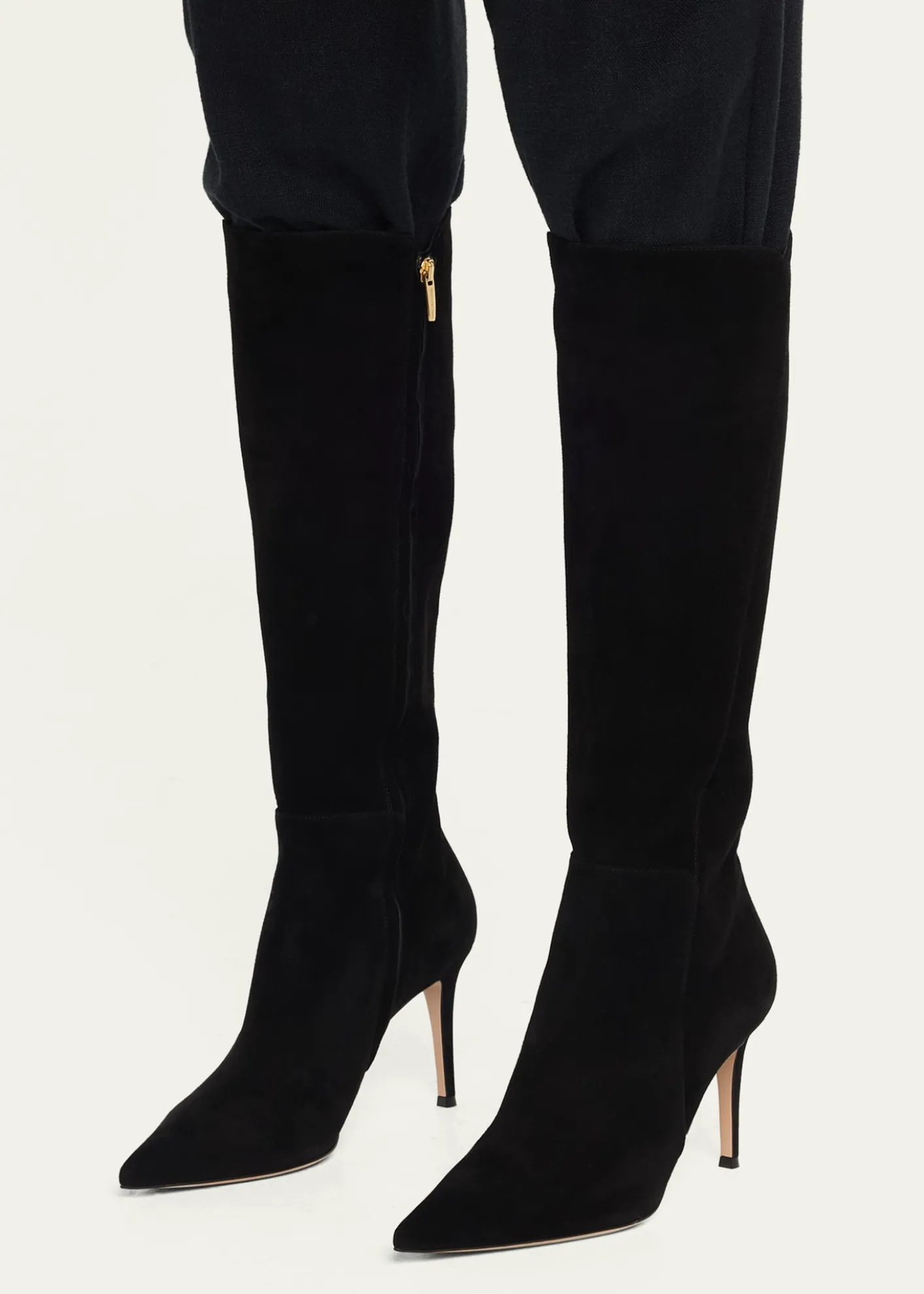 Gianvito Rossi85mm Suede Knee-High Boots