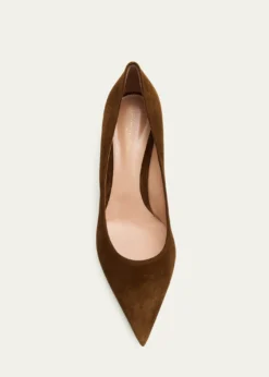 Gianvito Rossi55mm Suede Pointed-Toe Pumps