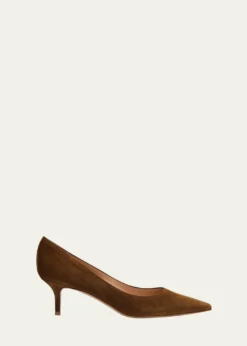 Gianvito Rossi55mm Suede Pointed-Toe Pumps