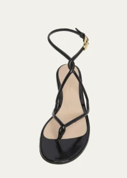 Gianvito RossiNapa Leather Twisted-Strap Sandals