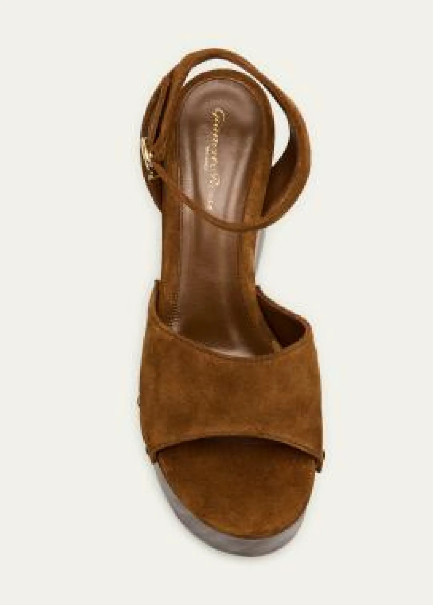 Gianvito RossiSuede Ankle-Strap Platform Sandals