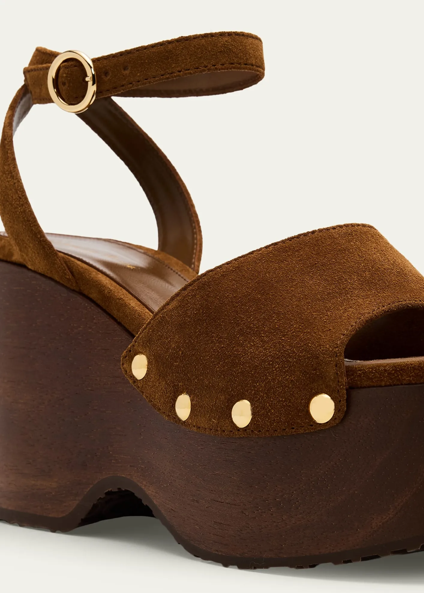 Gianvito RossiSuede Ankle-Strap Platform Sandals