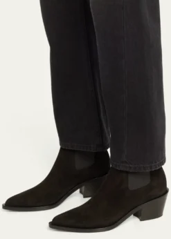 Gianvito RossiWylie Suede Western Chelsea Booties