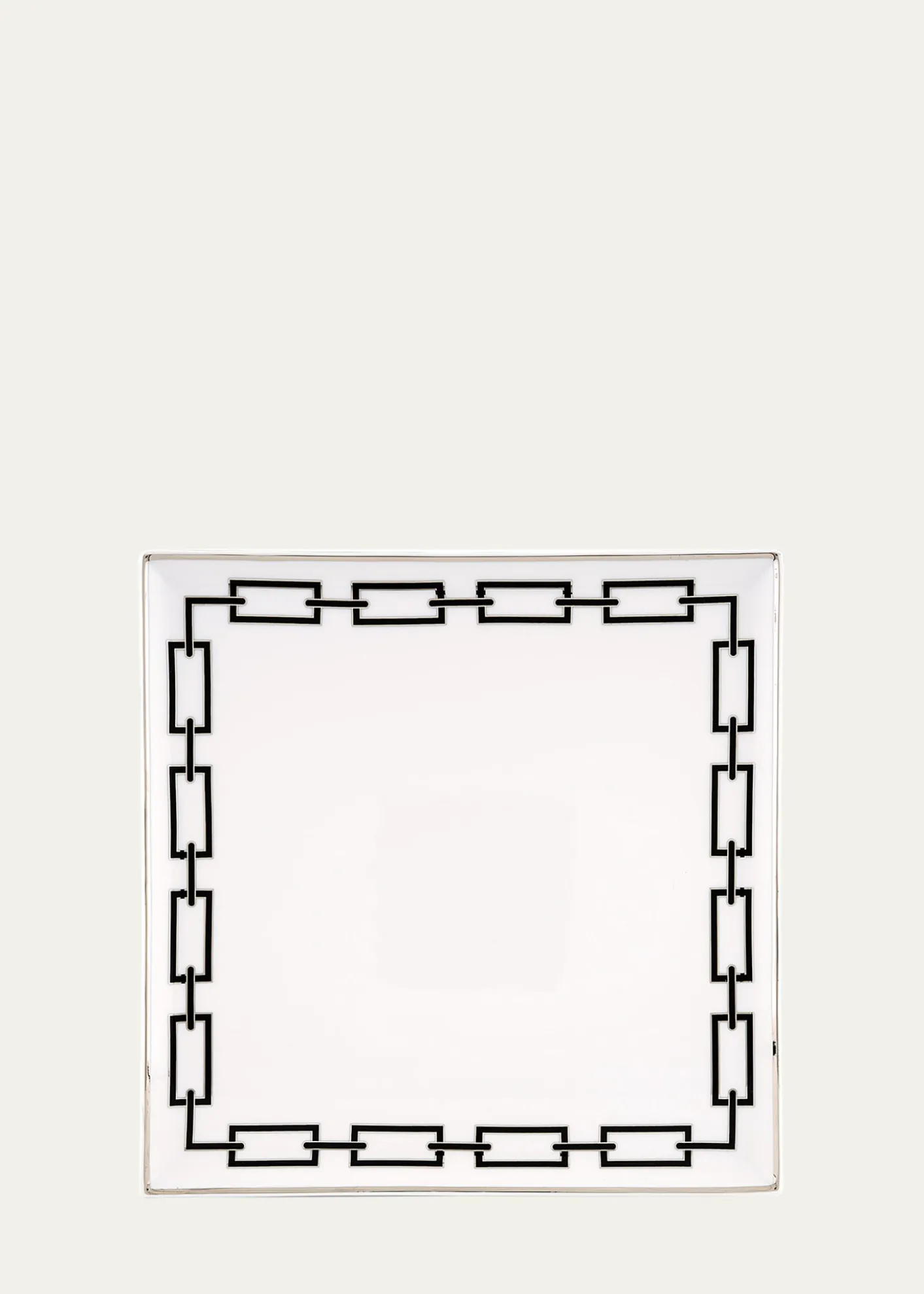GINORI 1735Catene Black Squared Plate