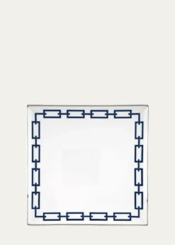 GINORI 1735Catene Blue Squared Plate