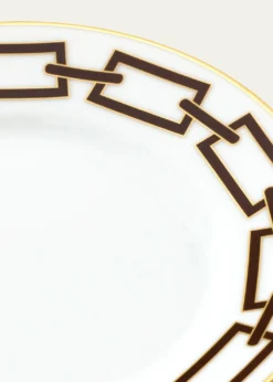 GINORI 1735Catene Ebano Flat Bread Plate