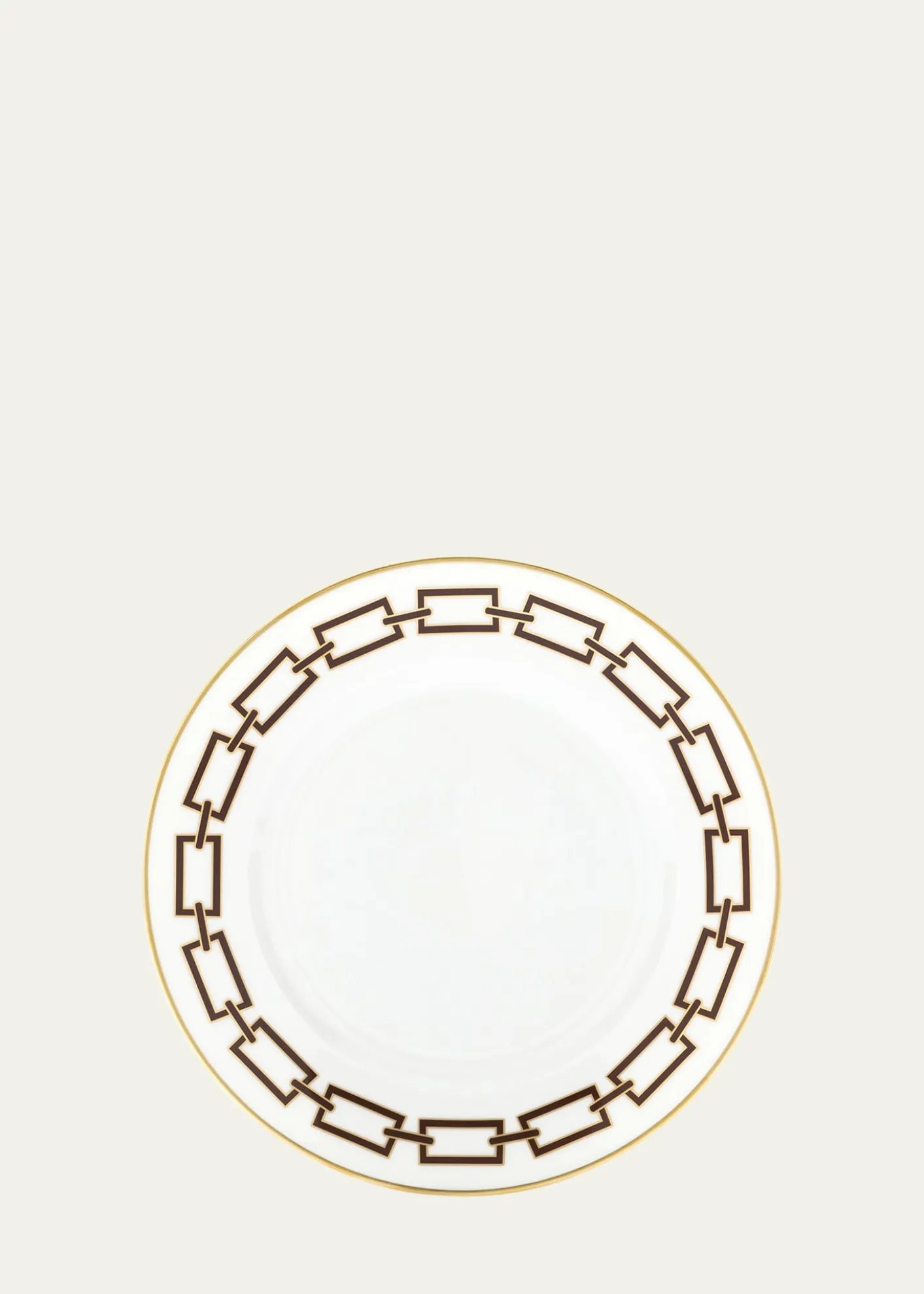 GINORI 1735Catene Ebano Flat Dessert Plate