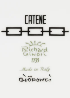 GINORI 1735Catene Tray, Nero