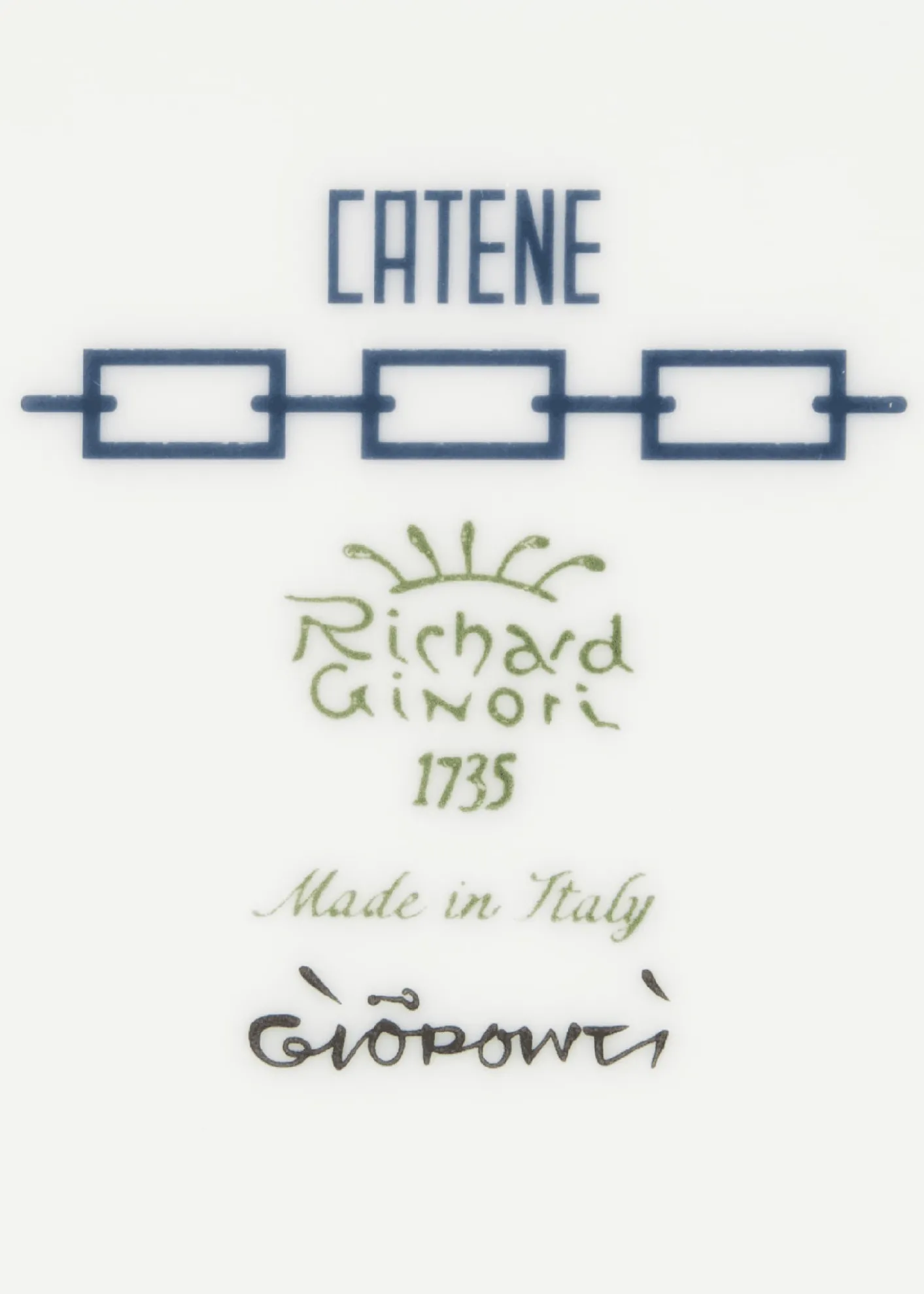 GINORI 1735Catene Zaffiro Mug, 13 oz.