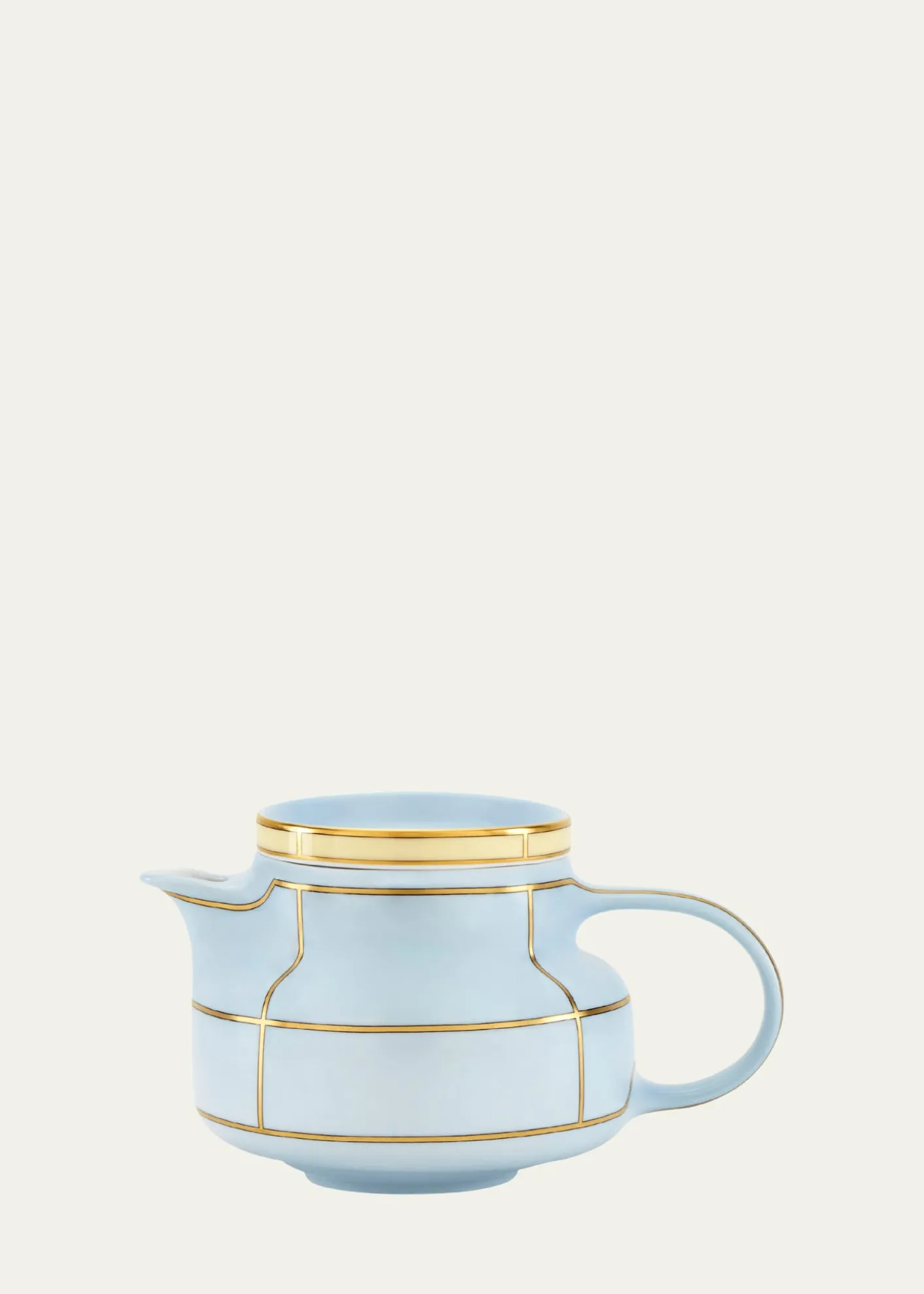 GINORI 1735Diva Colonna Teapot with Cover, Celeste