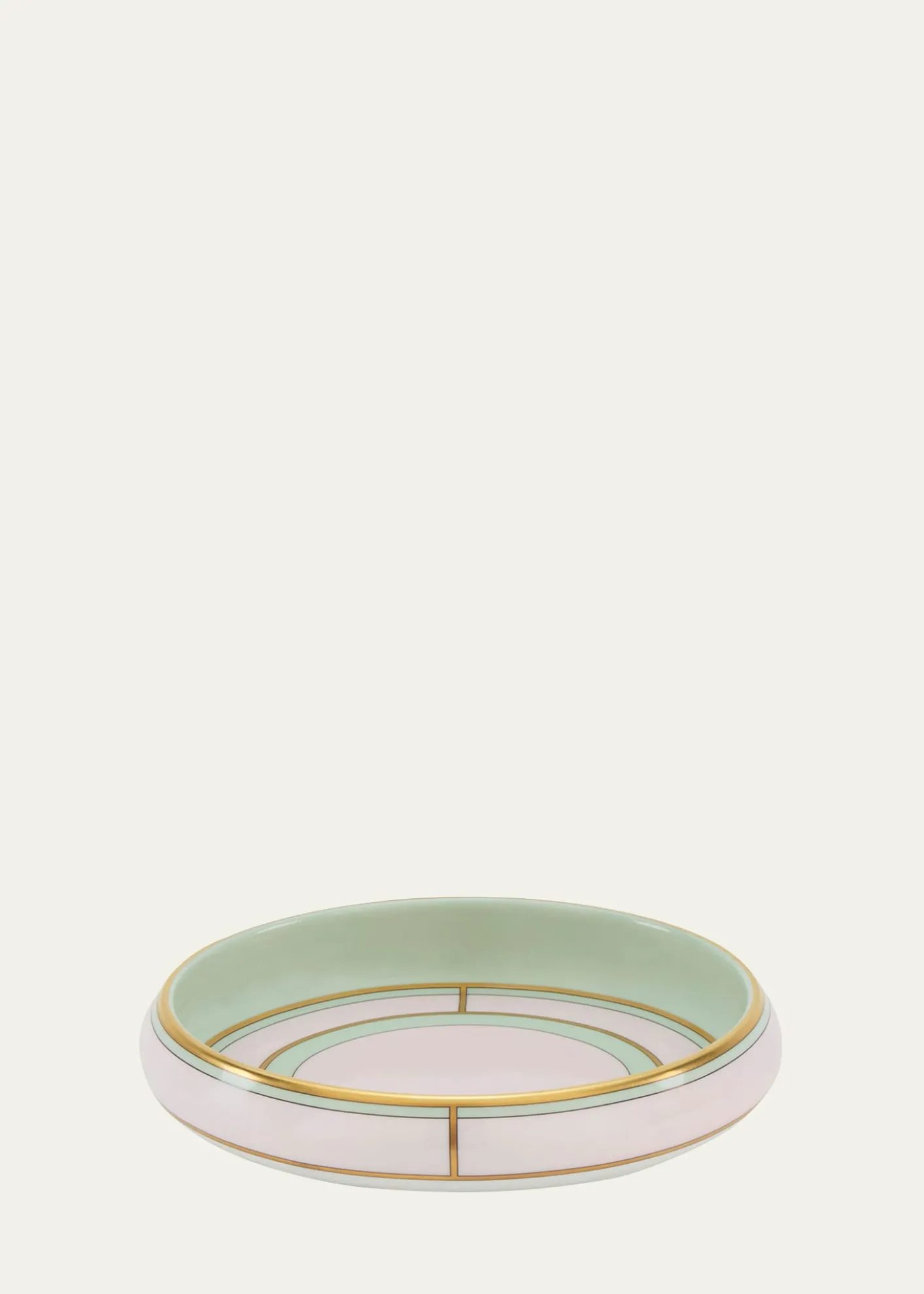GINORI 1735Diva Round Tray, Rosa