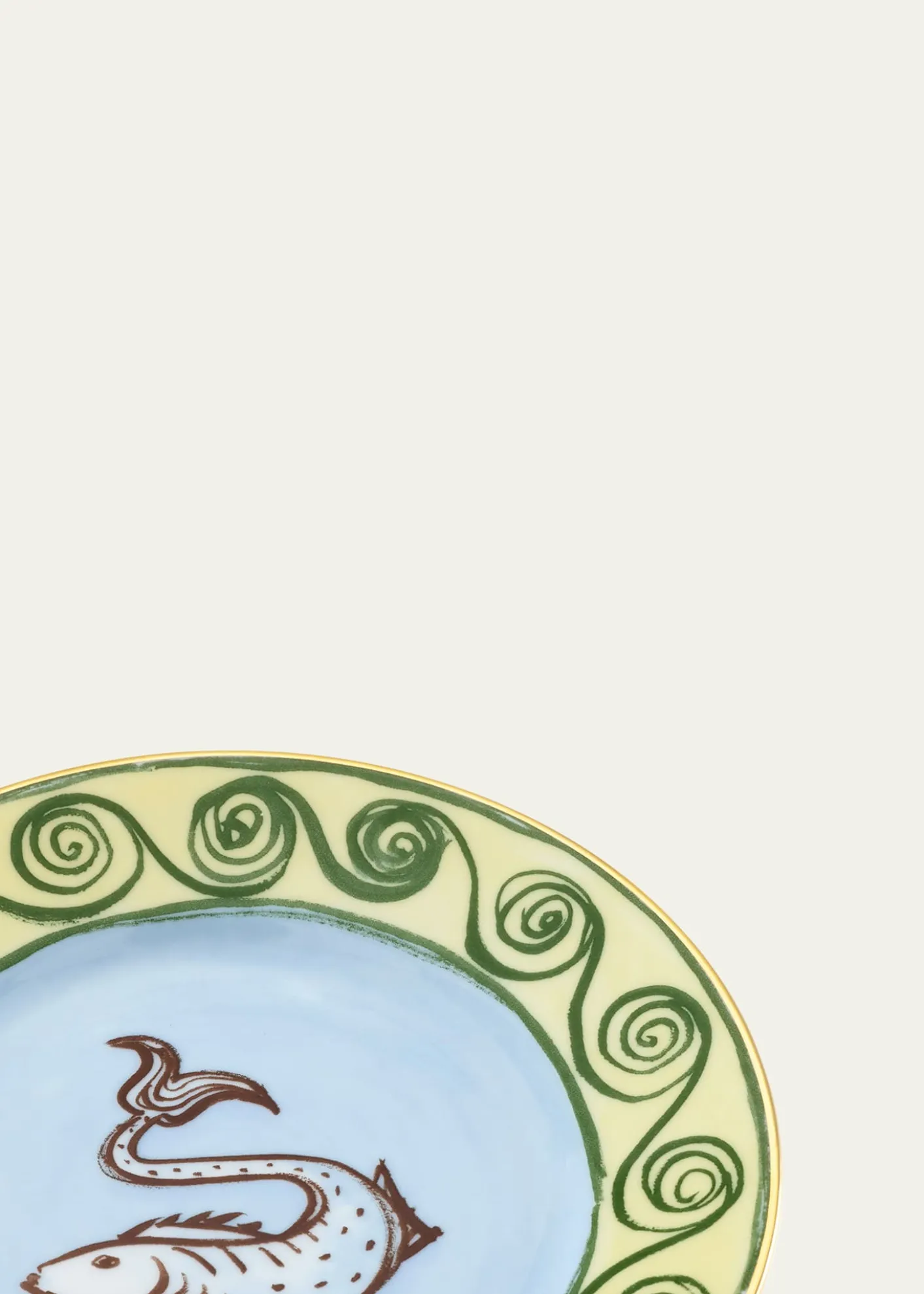 GINORI 1735Il Viaggio di Nettuno Flat Bread Plate