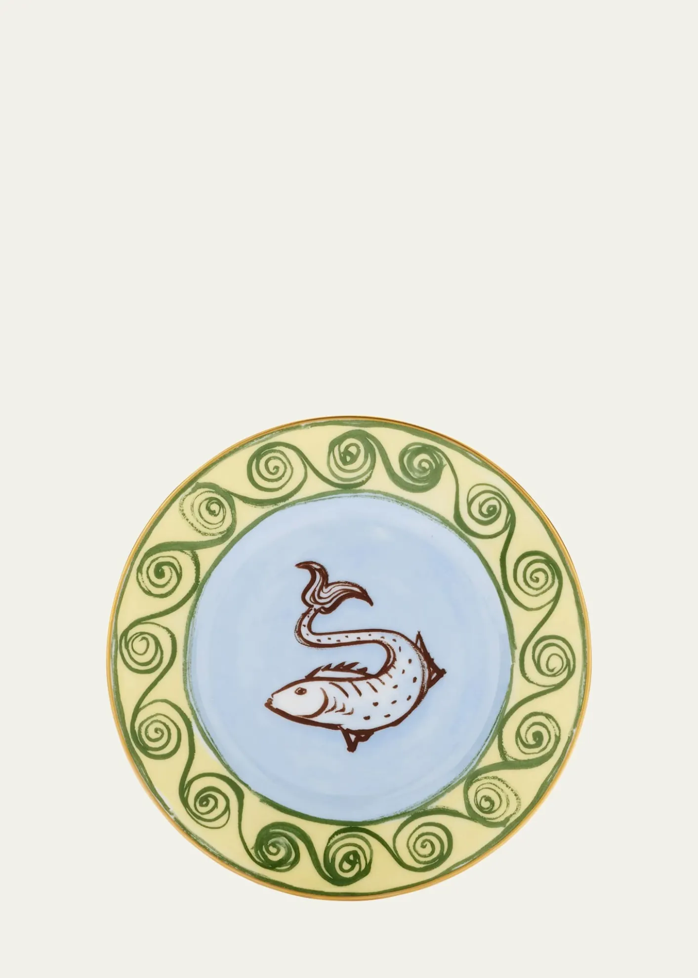 GINORI 1735Il Viaggio di Nettuno Flat Bread Plate