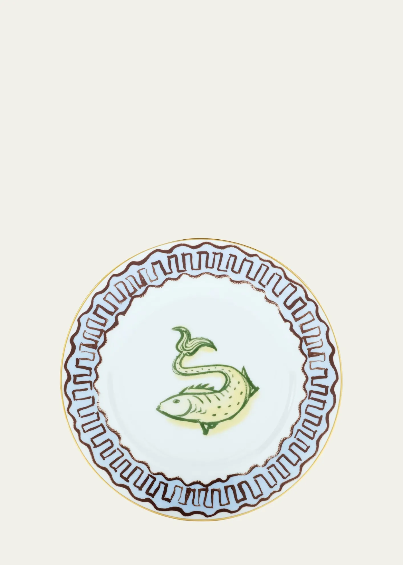 GINORI 1735Il Viaggio di Nettuno Flat Dessert Plate