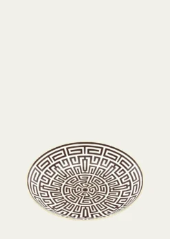 GINORI 1735Labirinto Ebano Charger Plate, Venezia Shape