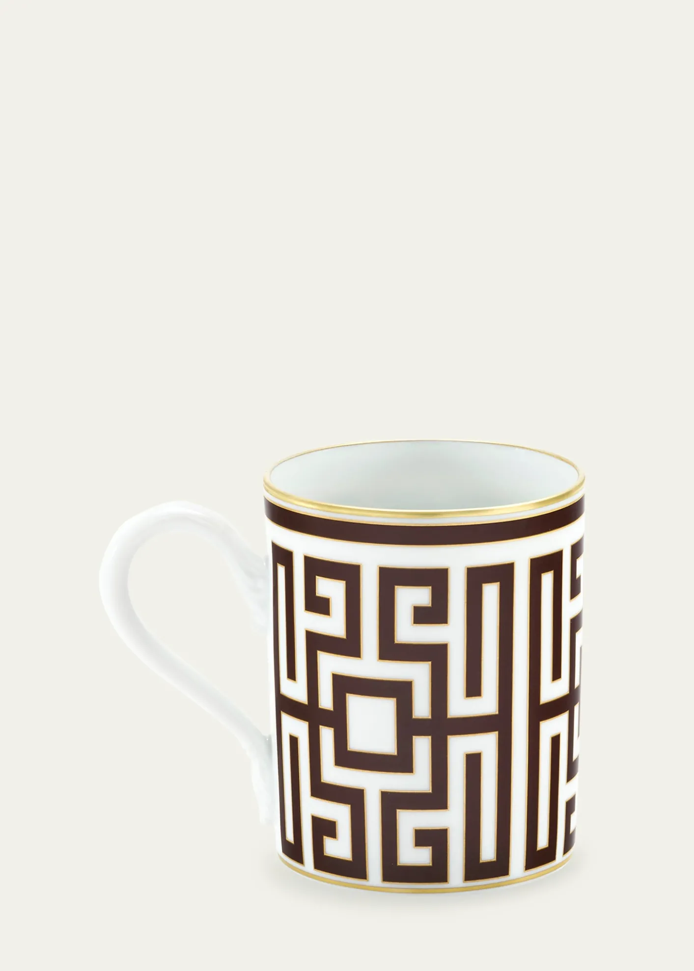 GINORI 1735Labirinto Ebano Mug, 12.8 oz.