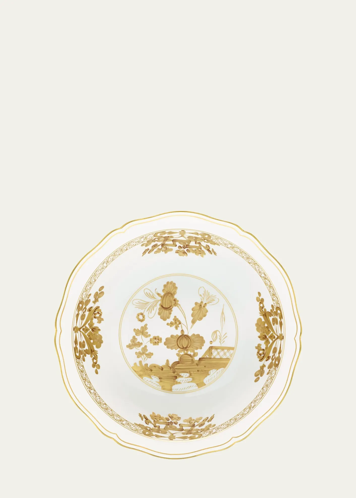 GINORI 1735Oriente Italiano Aurum Deep Round Serving Bowl
