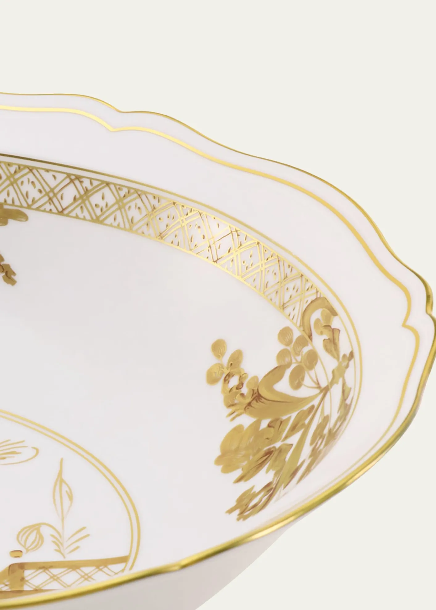 GINORI 1735Oriente Italiano Aurum Deep Round Serving Bowl