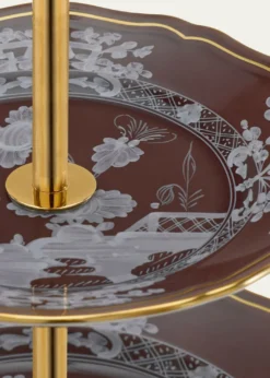 GINORI 1735Oriente Italiano Castagna 3-Tier Stand