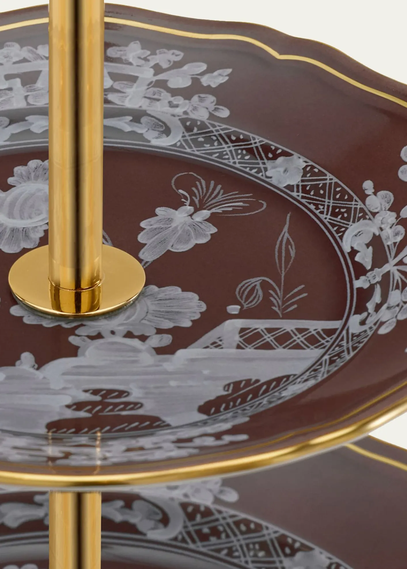 GINORI 1735Oriente Italiano Castagna 3-Tier Stand