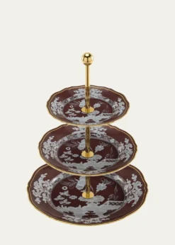 GINORI 1735Oriente Italiano Castagna 3-Tier Stand