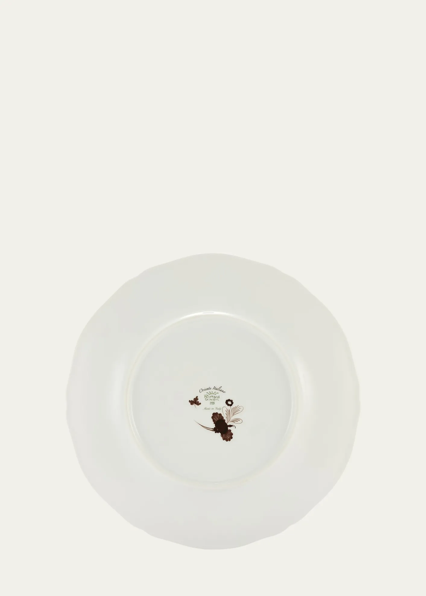 GINORI 1735Oriente Italiano Castagna Charger Plate