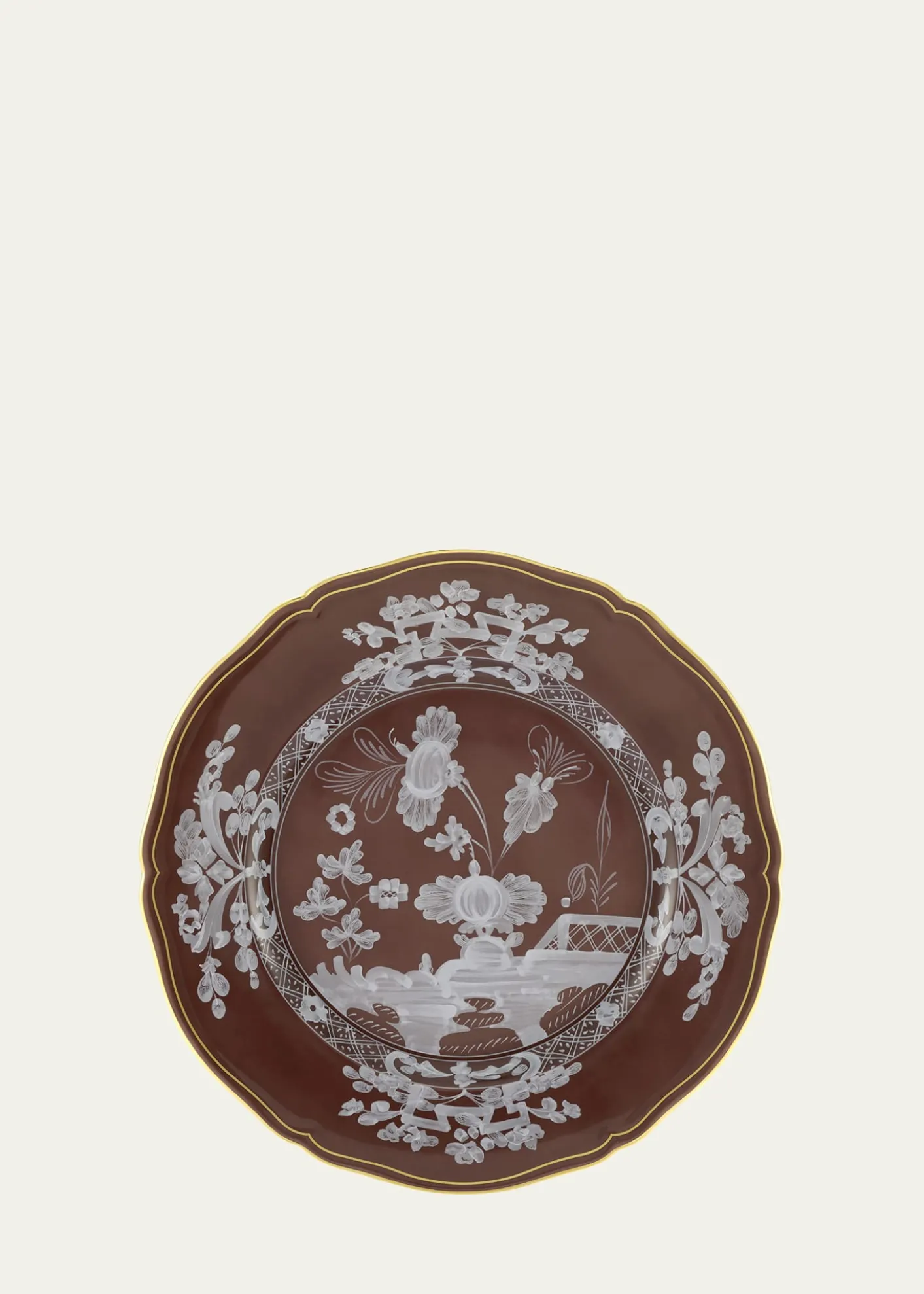 GINORI 1735Oriente Italiano Castagna Charger Plate