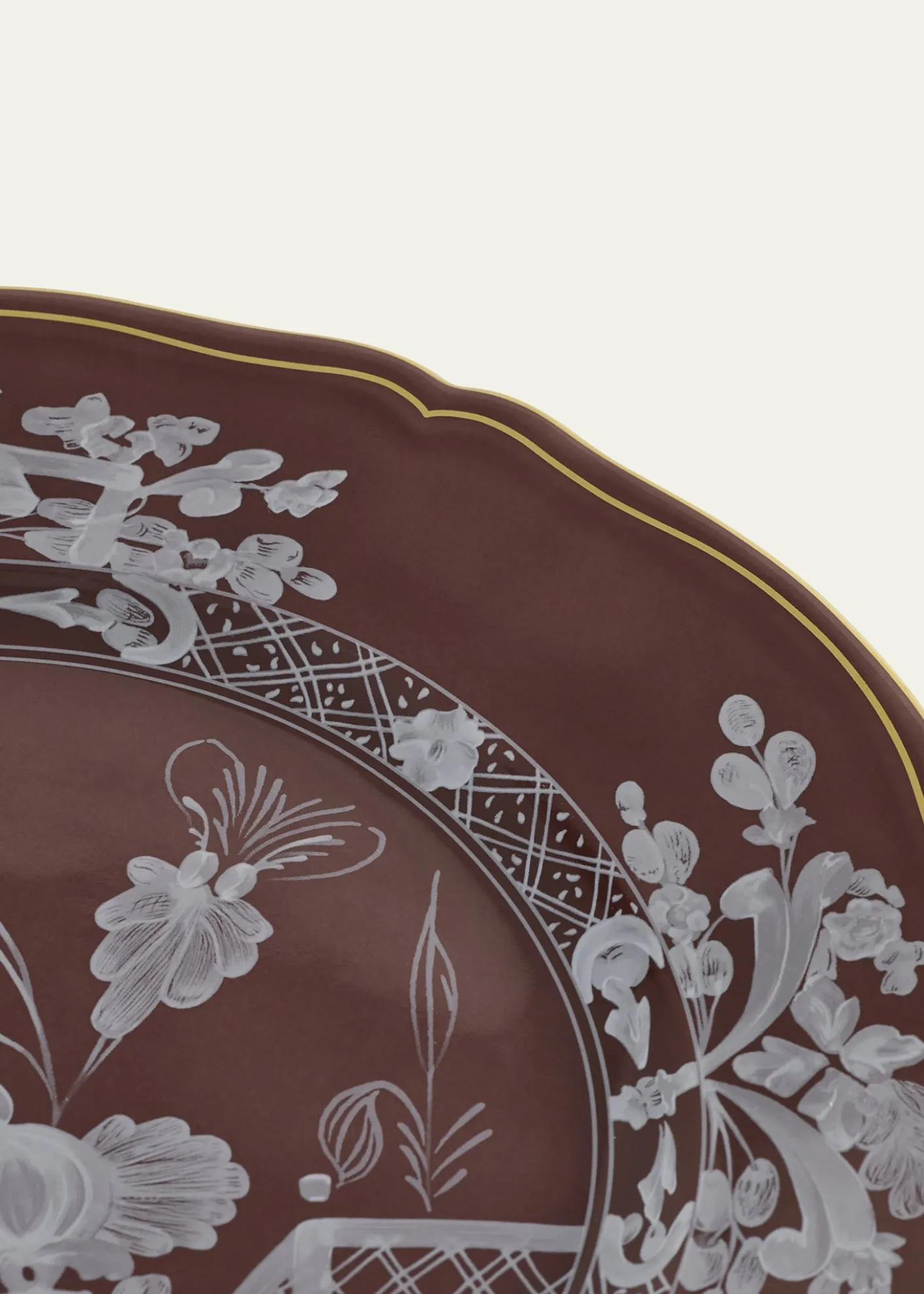 GINORI 1735Oriente Italiano Castagna Charger Plate