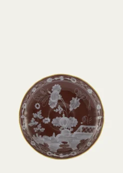 GINORI 1735Oriente Italiano Coffee Saucer, Castagna