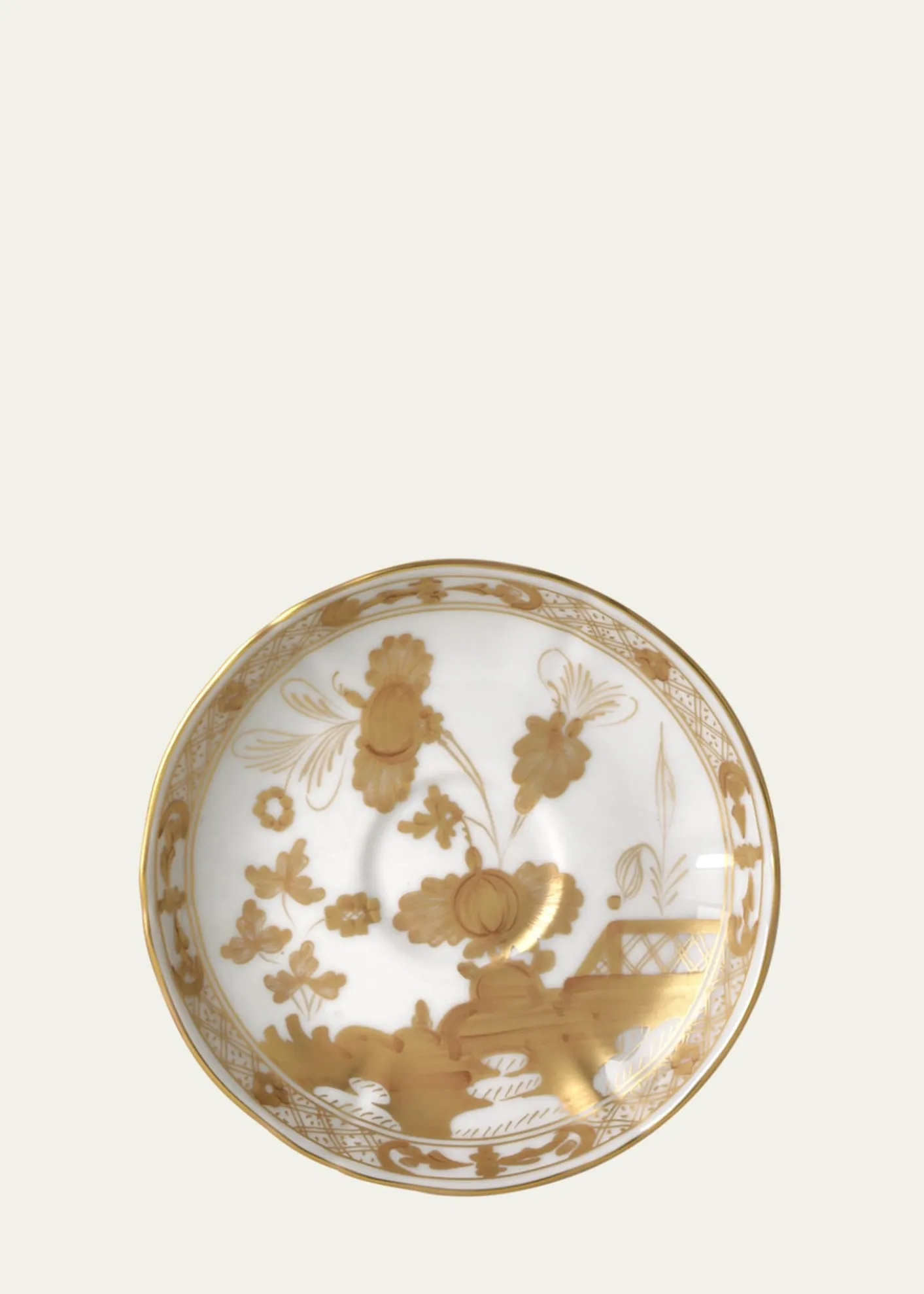 GINORI 1735Oriente Italiano Gold Coffee Saucer, Aurum