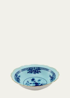 GINORI 1735Oriente Italiano Iris Deep Round Serving Bowl