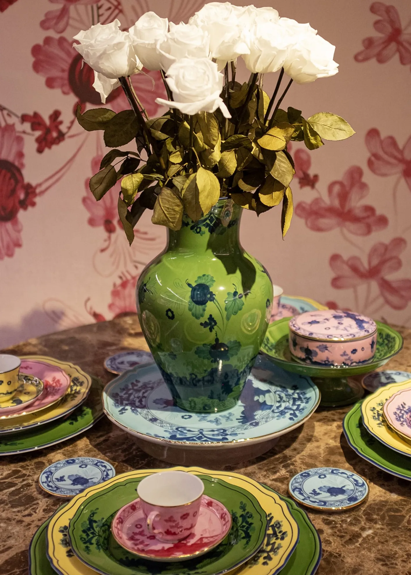 GINORI 1735Oriente Italiano Iris Gold Teacup