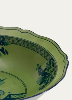 GINORI 1735Oriente Italiano Malachite Deep Round Serving Bowl