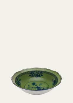 GINORI 1735Oriente Italiano Malachite Deep Round Serving Bowl