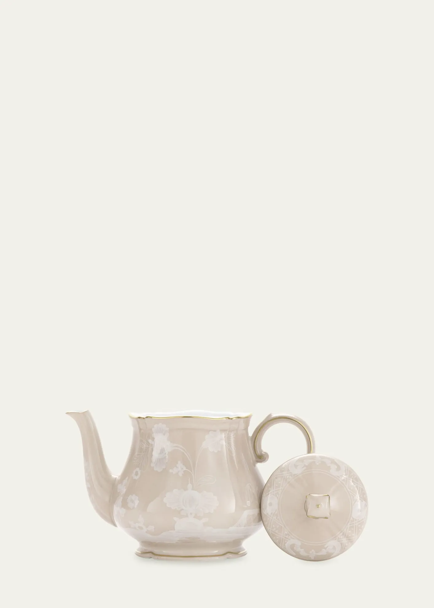 GINORI 1735Oriente Italiano Meringa Teapot for 6, 24 oz.
