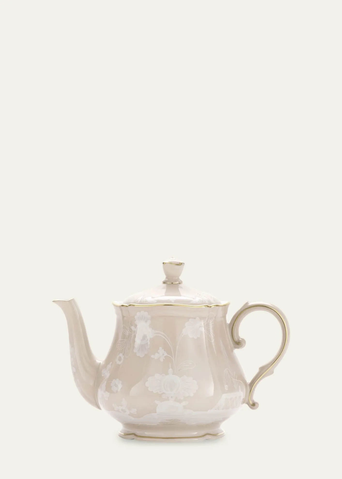 GINORI 1735Oriente Italiano Meringa Teapot for 6, 24 oz.