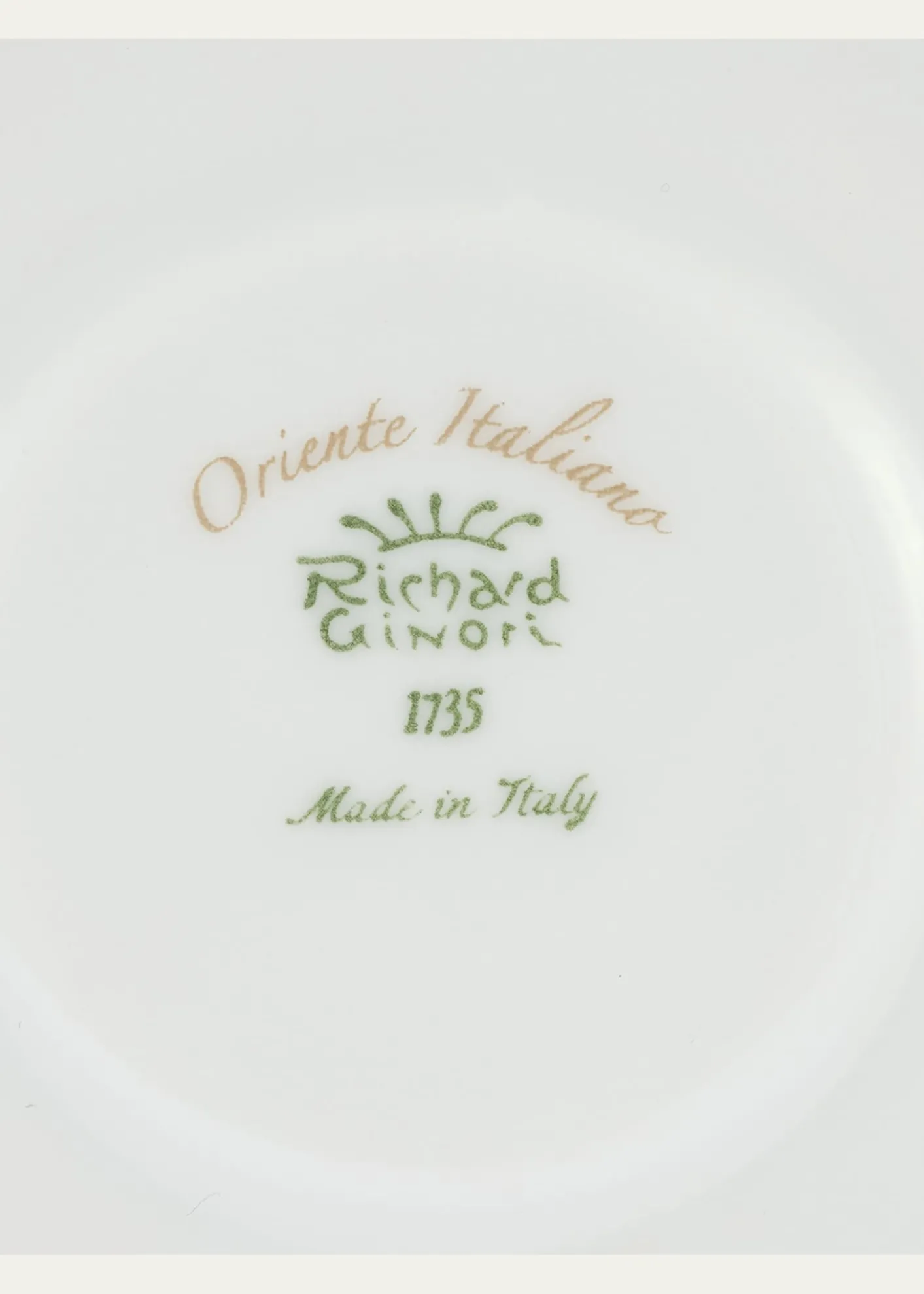 GINORI 1735Oriente Italiano Meringa Tea Saucer