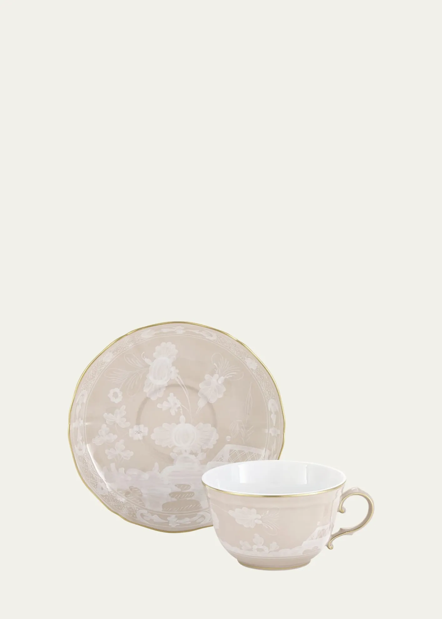 GINORI 1735Oriente Italiano Meringa Teacup, 7.43 oz.
