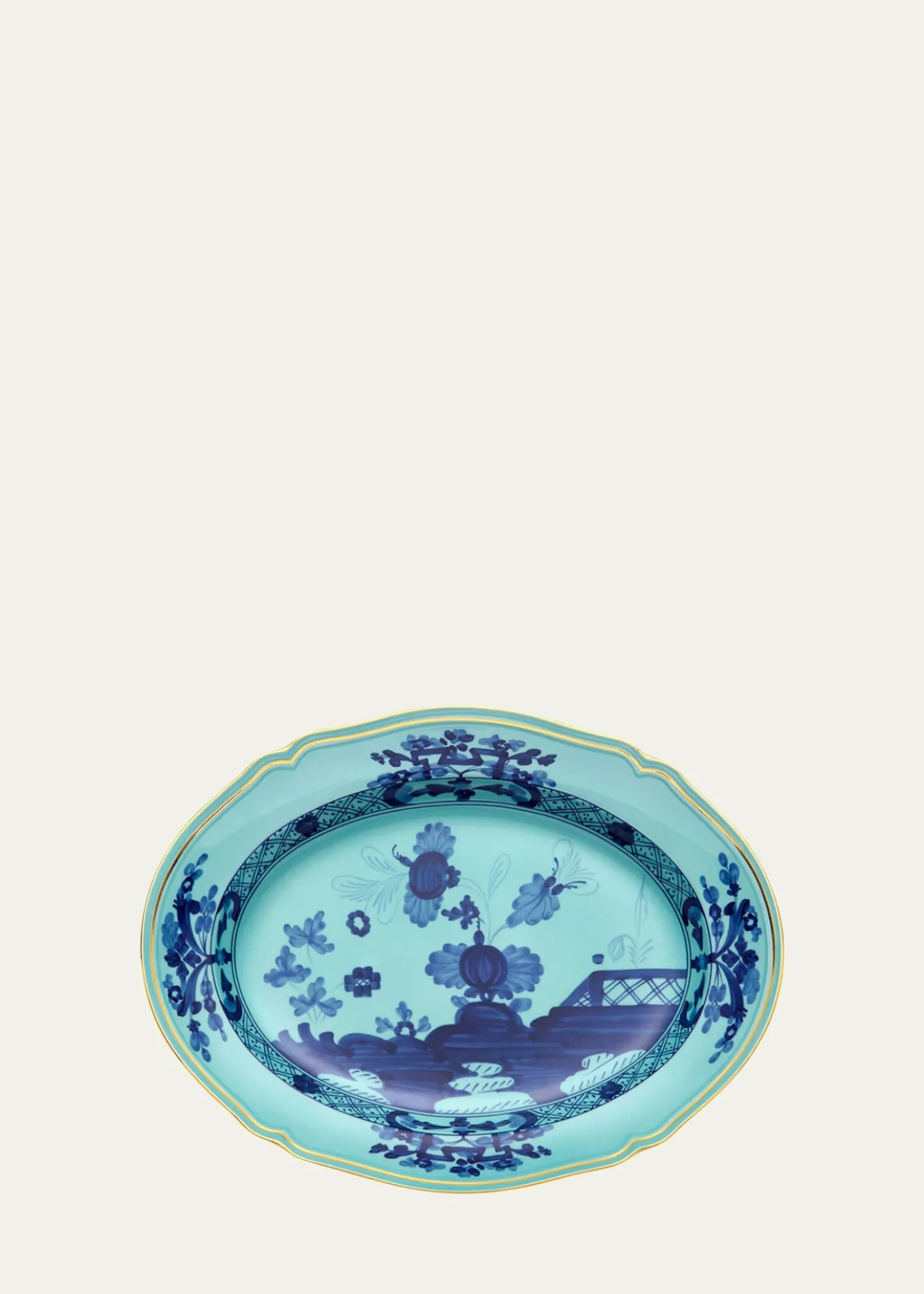 GINORI 1735Oriente Italiano Oval Flat Platter